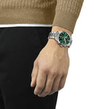 Tissot Chrono XL Classic Green Dial Silver Steel Strap Watch for Men - T116.617.11.092.00