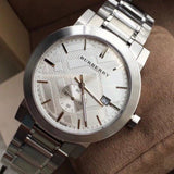 Burberry The City Silver Dial Silver Steel Strap Watch for Men - BU9900 Authentic Buy Shop Now