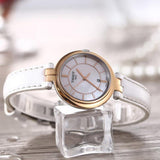 Tissot T Lady Flamingo Mother of Pearl White Dial White Leather Strap Watch For Women - T094.210.26.111.01 Authentic Buy Shop Now