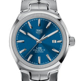 Tag Heuer Link Automatic Blue Dial Silver Steel Strap Watch for Men - WBC2112.BA0603 Authentic Buy Shop Now