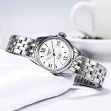 Tissot Le Locle Small Automatic Silver Dial Silver Steel Strap Watch For Women - T41.1.183.33 Authentic Buy Shop Now
