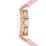 Michael Kors Sidney Multifunction White Dial Pink Silicone Strap Watch For Women - MK7222 Authentic Buy Shop Now