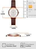 Emporio Armani Gianni T-Bar Silver Dial Brown Leather Strap Watch For Women - AR11269 Authentic Buy Shop Now