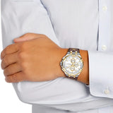 Maurice Lacroix Aikon Chronograph White Dial Brown Leather Strap Watch For Men - AI1018-PVY11-132-1 Authentic Buy Shop Now