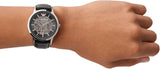 Emporio Armani Meccanico Skeleton Automatic Black Dial Black Leather Strap Watch for Men - AR60038 Authentic Buy Shop Now