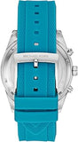 Michael Kors Hadyn Analog Silver Dial Blue Rubber Strap Watch for Women - MK7485 Authentic Buy Shop Now