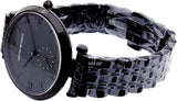 Emporio Armani Gianni T Bar Analog Black Dial Black Steel Strap Watch For Men - AR11299 Authentic Buy Shop Now
