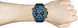 Hugo Boss Globetrotter Blue Dial Blue Silicone Strap Watch for Men - 1513821 Authentic Buy Shop Now