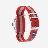 Gucci G Timeless Quartz Red Dial Two Tone NATO Strap Watch For Men - YA1264070 Authentic Buy Shop Now