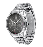 Tommy Hilfiger Kyle Chronograph Grey Dial Silver Steel Strap Watch for Men - 1791632 Authentic Buy Shop Now