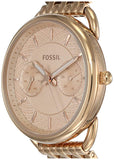 Fossil Tailor Rose Gold Dial Rose Gold Stainless Steel Strap Watch for Women - ES3713 Authentic Buy Shop Now
