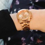 Guess Eclipse Rose Gold Dial Rose Gold Steel Strap Watch for Women - GW0314L3 Authentic Buy Shop Now