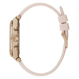 Guess Heiress Diamonds Rose Gold Dial Pink Rubber Strap Watch for Women - GW0407L3 Authentic Buy Shop Now