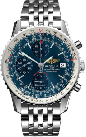 Breitling Navitimer Heritage Special Edition Blue Dial Silver Steel Strap Mens Watch - A1332412/C942 Authentic Buy Shop Now