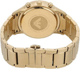 Emporio Armani Renato Chronograph White Dial Gold Steel Strap Watch For Men - AR11332 Authentic Buy Shop Now