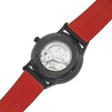 Emporio Armani Meccanico Skeleton Black Dial Black Leather Strap Watch For Men - AR60046 Authentic Buy Shop Now