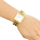 Guess Vanity Diamonds Silver Dial Gold Steel Strap Watch for Women - W1030L2 Authentic Buy Shop Now