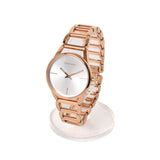 Calvin Klein Stately White Dial Rose Gold Steel Strap Watch for Women - K3G23626 Authentic Buy Shop Now