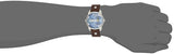 Diesel Mini Daddy LIght Blue Dial Brown Leather Strap Watch For Men - DZ7321 Authentic Buy Shop Now