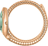 Just Cavalli Taglio Green Dial Rose Gold Steel Strap Watch for Women - JC1L225M0065 Authentic Buy Shop Now