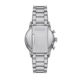 Fossil Sport Tourer Chronograph Black Dial Silver Steel Strap Watch for Men - FS6045 Authentic Buy Shop Now