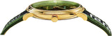 Versace V-Circle Quartz Green Dial Green Leather Strap Watch for Men - VEBQ01519 Authentic Buy Shop Now