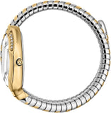 Just Cavalli Serpente Metallica White Dial Two Tone Steel Strap Watch for Women - JC1L223M0055 Authentic Buy Shop Now