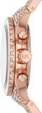 Michael Kors Everest Chronograph Crystals Rose Gold Dial Rose Gold Steel Strap Watch For Women - MK7235 Authentic Buy Shop Now