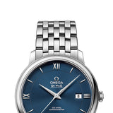 Omega De Ville Prestige Co-Axial Orbis Blue Dial Silver Steel Strap Watch for Men - 424.10.40.20.03.001 Authentic Buy Shop Now
