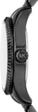 Michael Kors Lexington Lux Black Dial Black Steel Strap Watch For Women - MK7442 Authentic Buy Shop Now