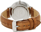 Daniel Wellington Petite Sterling Black Dial Brown Leather Strap Watch For Women - DW00100178 Authentic Buy Shop Now