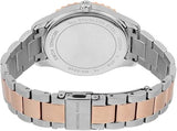 Michael Kors Layton Three Hand Mother of Pearl White Dial Two Tone Steel Strap Watch For Women - MK6849 Authentic Buy Shop Now