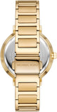 Michael Kors Addyson Three-Hand White Dial Gold Steel Strap Watch for Women - MK4712 Authentic Buy Shop Now