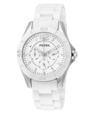 Fossil Ceramic White Dial White Ceramic Strap Watch for Women - CE1002 Authentic Buy Shop Now