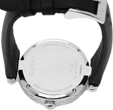 Gucci Diamantissima Diamonds Black Dial Black Leather Strap Watch For Women - YA141403 Authentic Buy Shop Now