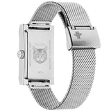 Gucci G Frame Red and Green Dial Silver Mesh Bracelet Watch For Women - YA147401 Authentic Buy Shop Now