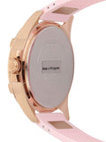 Guess Frontier Diamonds Rose Gold Dial Pink Rubber Strap Watch For Women - W1160L5 Authentic Buy Shop Now