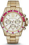 Michael Kors Everest Chronograph Gold Dial Gold Steel Strap Watch for Women - MK5871 Authentic Buy Shop Now