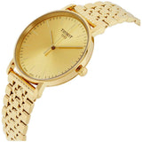 Tissot T Classic Everytime Medium Gold Dial Gold Mesh Bracelet Watch For Men - T109.410.33.021.00 Authentic Buy Shop Now