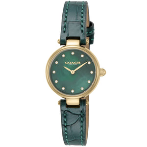 Coach Park Analog Green Dial Green Leather Strap Watch for Women - 14503534 Authentic Buy Shop Now