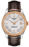 Tissot T Classic Ballade Powermatic 80 Lady Silver Dial Brown Leather Strap Watch For Women - T108.408.26.037.00 Authentic Buy Shop Now
