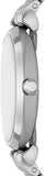Emporio Armani Gianni T-Bar Quartz Silver Dial Silver Steel Strap Watch For Women - AR11445 Authentic Buy Shop Now