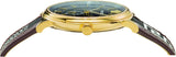 Versace V-Circle Quartz Black Dial Brown Leather Strap Watch for Men - VEBQ01619 Authentic Buy Shop Now