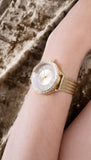 Guess Soiree Diamonds Gold Dial Gold Mesh Bracelet Watch for Women - GW0402L2 Authentic Buy Shop Now
