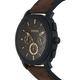 Fossil Machine Flight Chronograph Brown Dial Brown Leather Strap Watch for Men - FS4656 Authentic Buy Shop Now