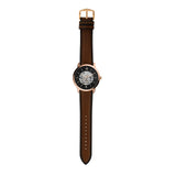 Fossil Neutra Automatic Skeleton Black Dial Brown Leather Strap Watch for Men - ME3195 Authentic Buy Shop Now