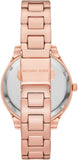 Michael Kors Lilane Quartz Rose Gold Dial Rose Gold Steel Strap Watch For Women - MK1068 Authentic Buy Shop Now