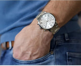 Guess Hendrix Silver Dial Silver Steel Strap Watch for Men - GW0066G1 Authentic Buy Shop Now