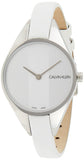 Calvin Klein Rebel White Dial White Leather Strap Watch for Women - K8P231L6 Authentic Buy Shop Now