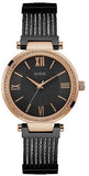 Guess Soho Diamonds Black Dial Black Mesh Bracelet Watch for Women - W0638L5 Authentic Buy Shop Now